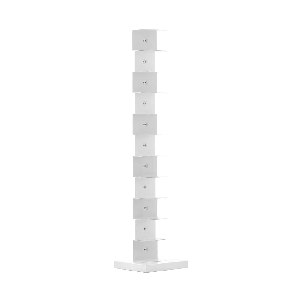 Bibliothèque Original Ptolomeo métal blanc / 1 face - H 160 cm - Opinion Ciatti - Blanc - Acier laqué