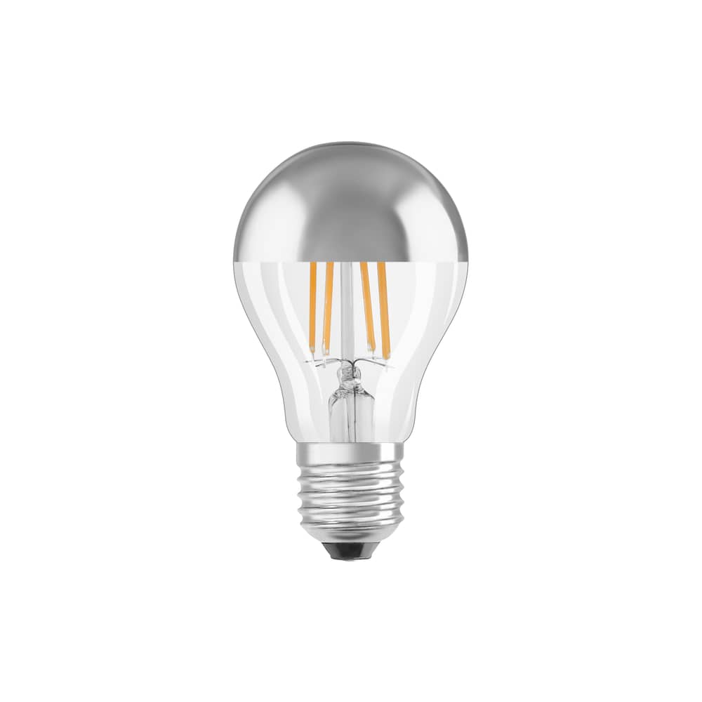 Lampadina LED E27 dimmable Classique A60 Silver vetro argento / 6,5 W (= 50 W) - Bianco caldo - Osram - Argento - Vetro