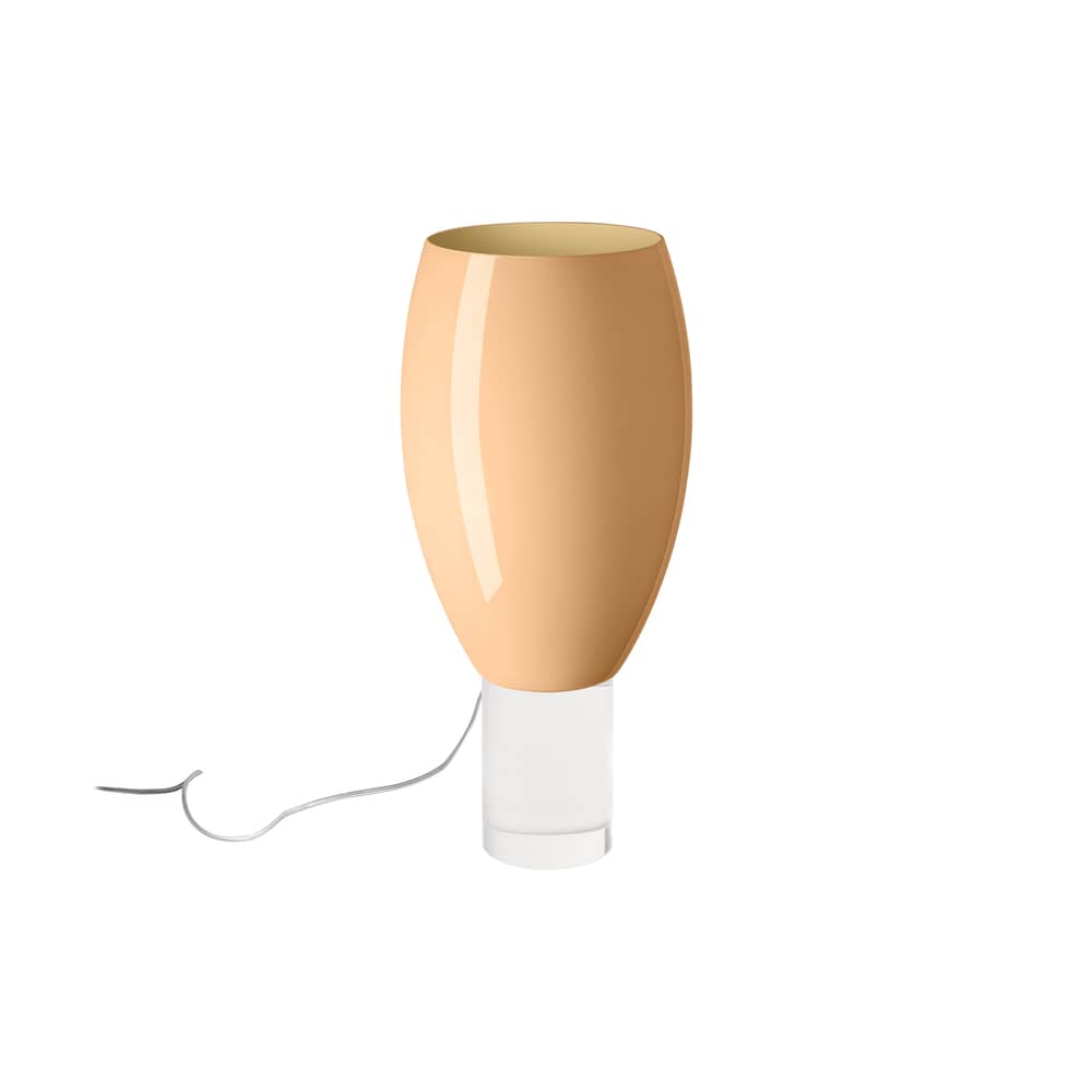 Lampe de table Buds 1 verre beige / Ø 26 x H 57 cm - Foscarini - Beige rosé - PMMA, Verre soufflé