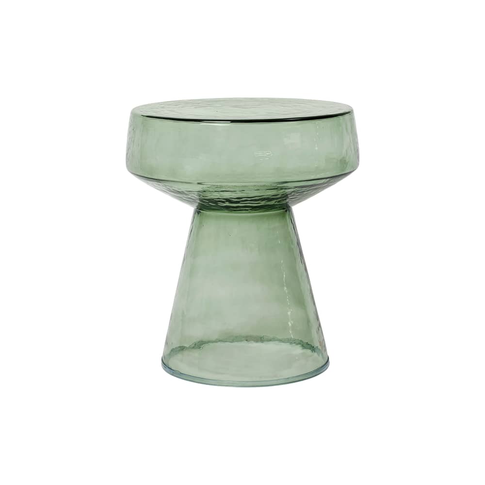 Table d\'appoint Clara verre vert / Ø 39 x H 44 cm - BROSTE COPENHAGEN - Vert - Verre