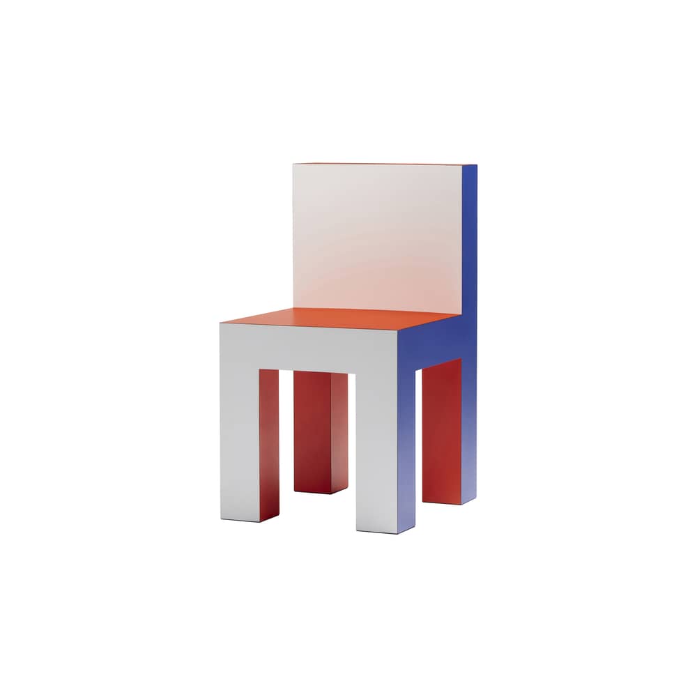Chaise enfant Tagadà Mini - STAMULI - Rouge / Bleu / Blanc - Contreplaqué, Stratifié HPL