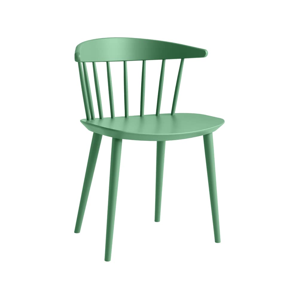 Chaise J104 bois vert / Réédition années 60 - Hay - Vert Jade - Hêtre massif, Placage de hêtre