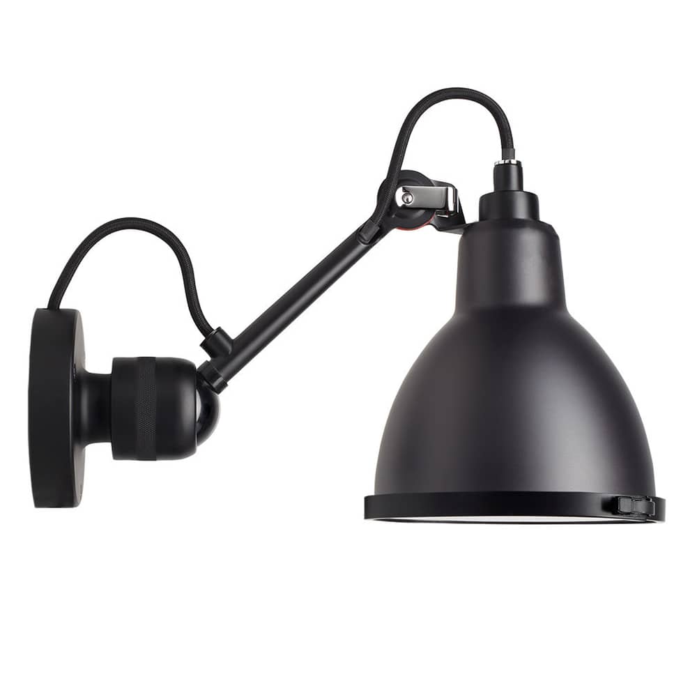 304 Classic Outdoor Seaside Outdoor wall light metal black / Adjustable - Ø 14 cm - DCW éditions - Black - Stainless steel