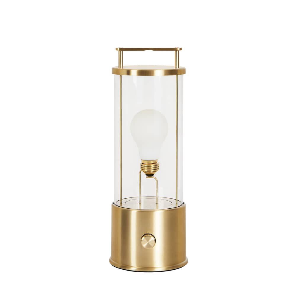Kabellose, wiederaufladbare Außenlampe The Muse metall gold / Massives Messing - TALA - Messing - Borosilikatglas, Massives Messing