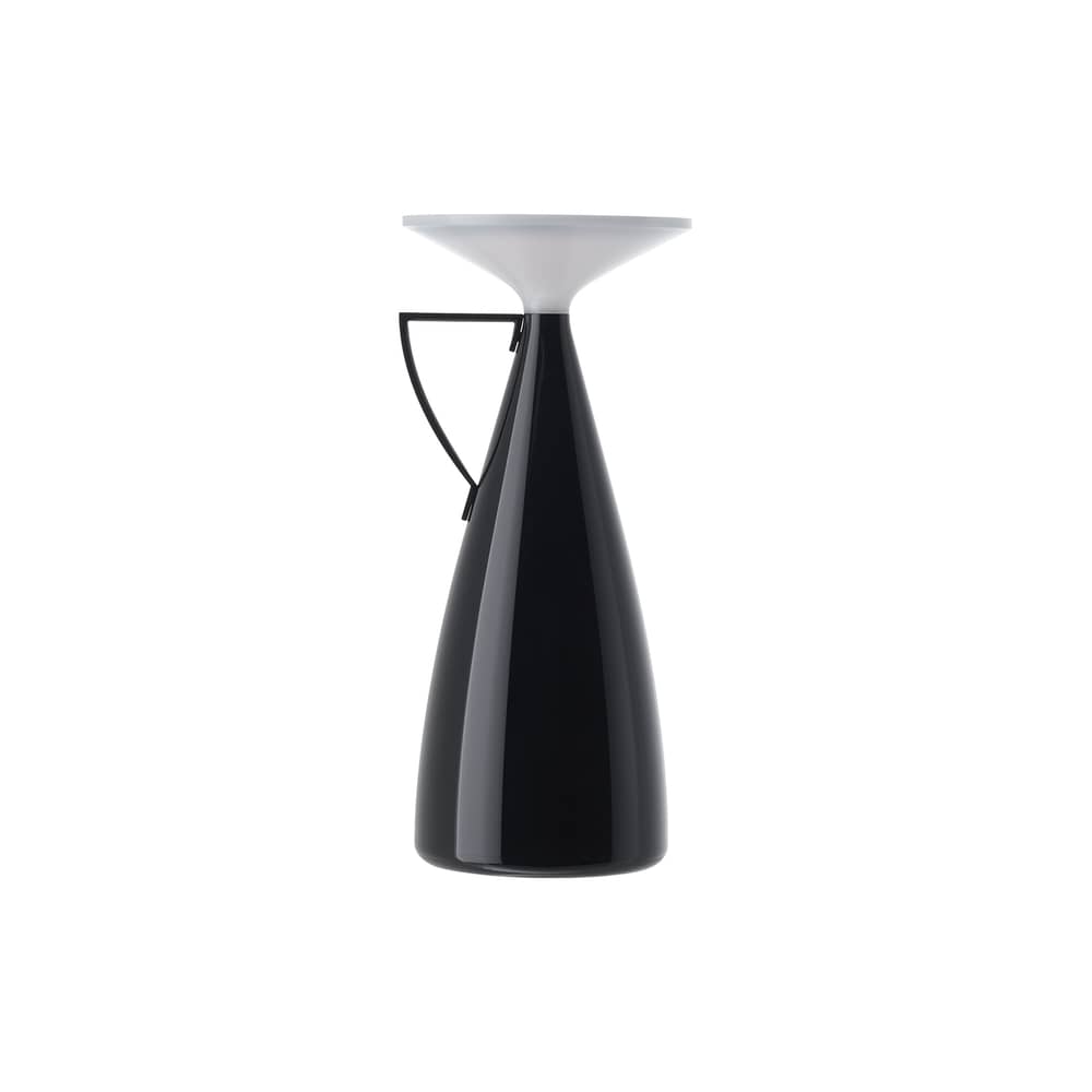 Lampe sans fil rechargeable Camomille LED noir / By Philippe Starck - Recyclé - Kartell - Noir - PMMA recyclé