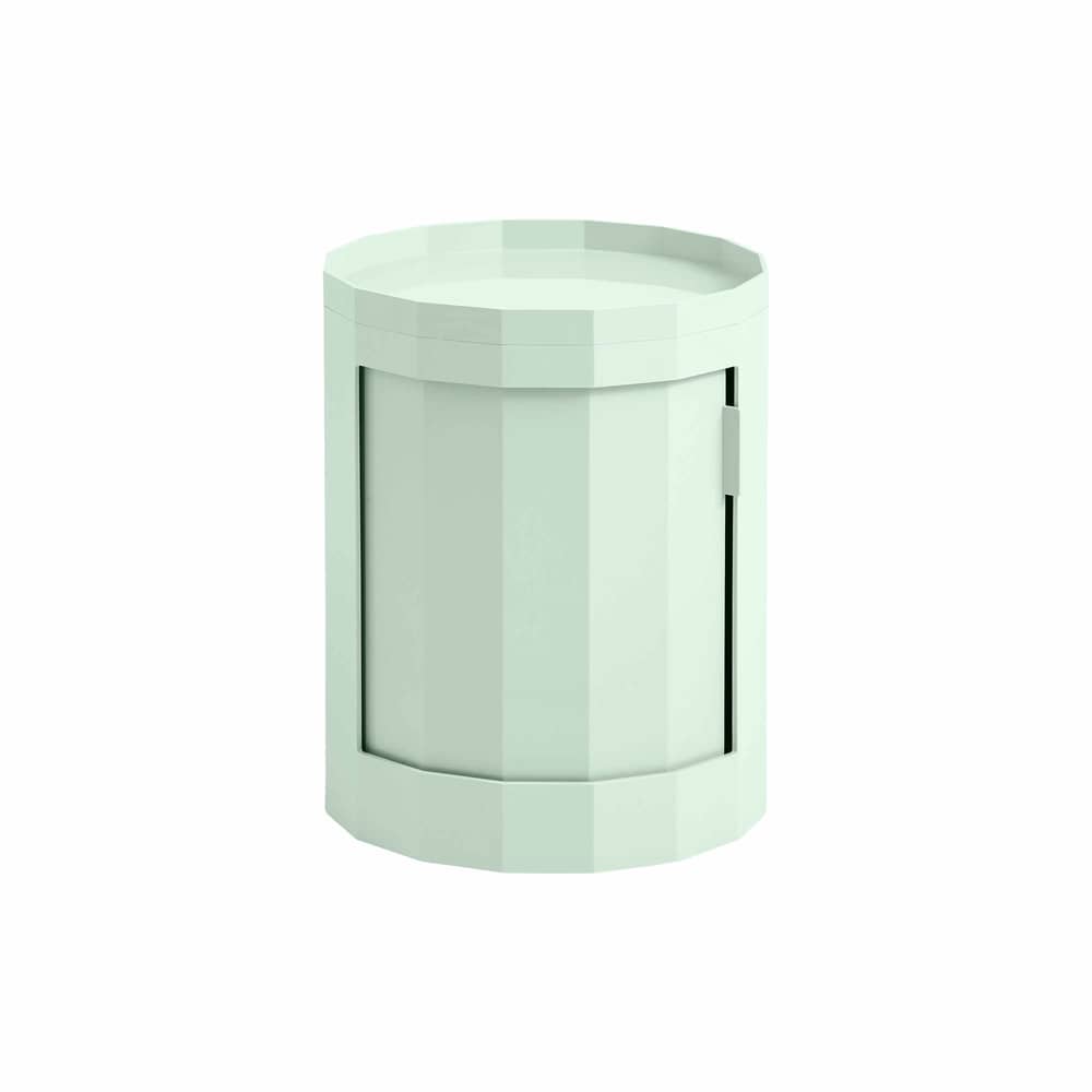 Rangement Facet Low vert menthe / H 49 cm - 1 porte / Avec roulettes - Hay - Vert menthe - ABS recyclé