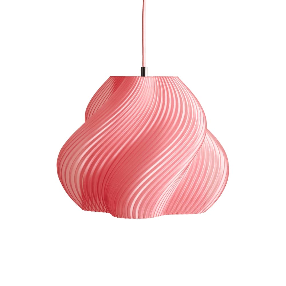 Suspension Soft Serve 02 rose / Ø 31 x H 25 cm - CRÈME ATELIER - Sorbet pêche - PLA recyclé