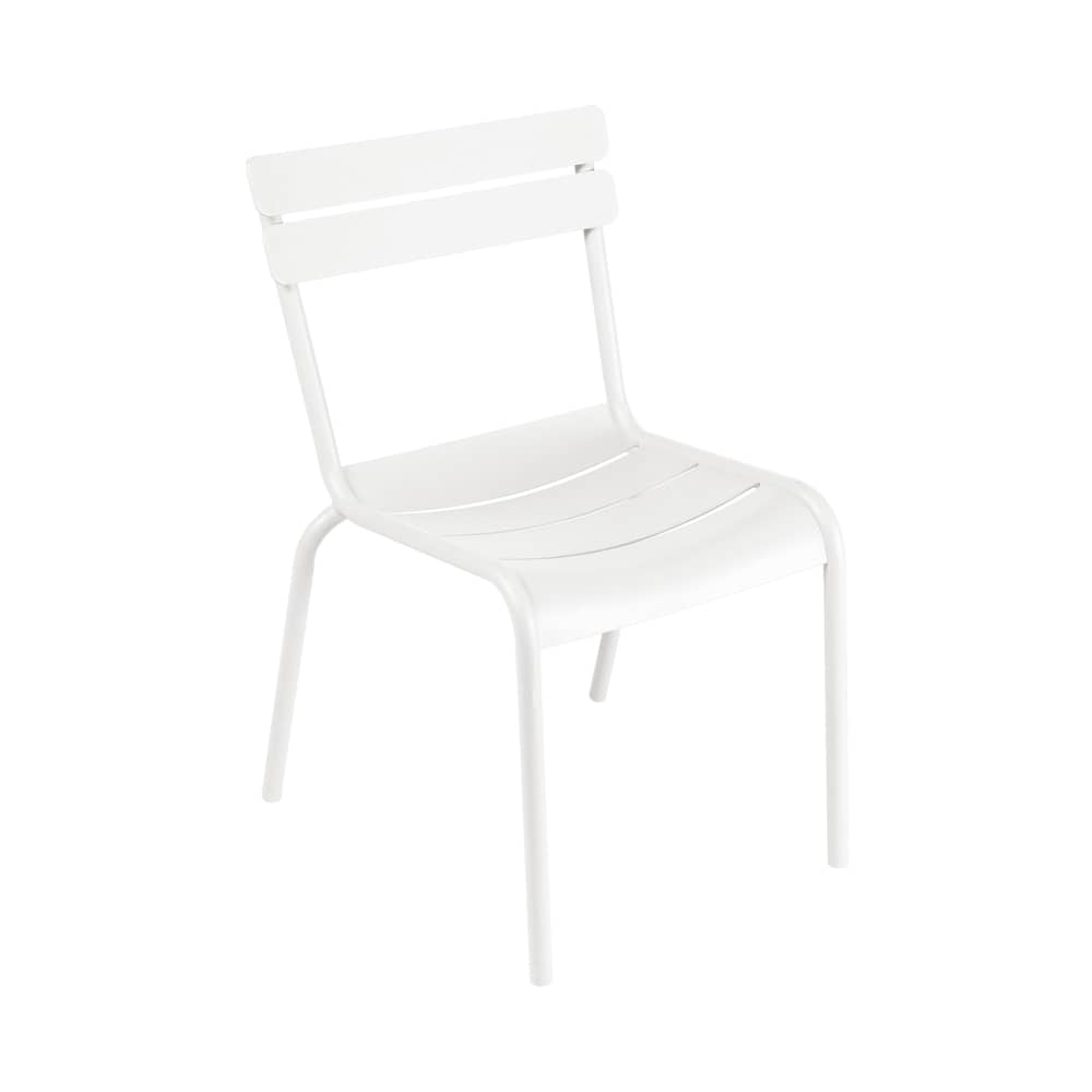 Chaise empilable Luxembourg métal blanc - Fermob - Blanc - Aluminium laqué