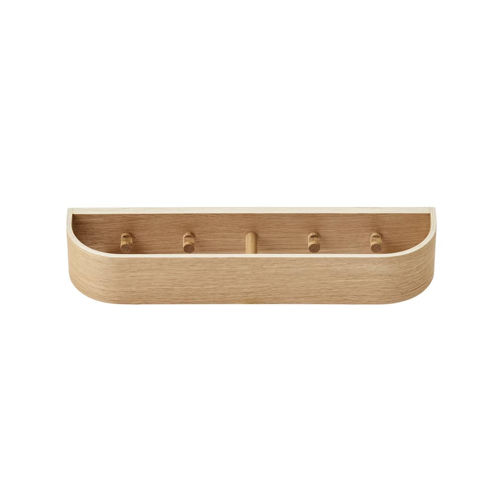 Garderobe Epoch Rack holz natur / L 50 cm - Audo Copenhagen - Eiche natur - Eichenfurnier, Furnier