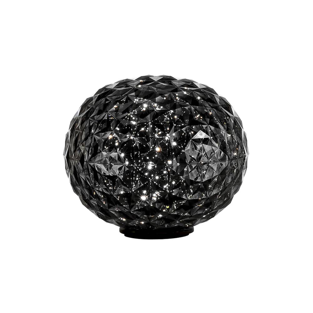 Lampada da tavolo Planet / LED - H 28 cm - Kartell - Grigio fumé - Tecnopolimero termoplastico