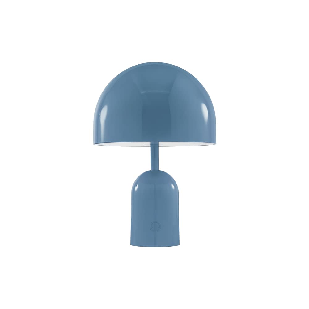Lampe sans fil rechargeable Bell Portable LED / H 28 cm - Tom Dixon - Bleu Baby - ABS