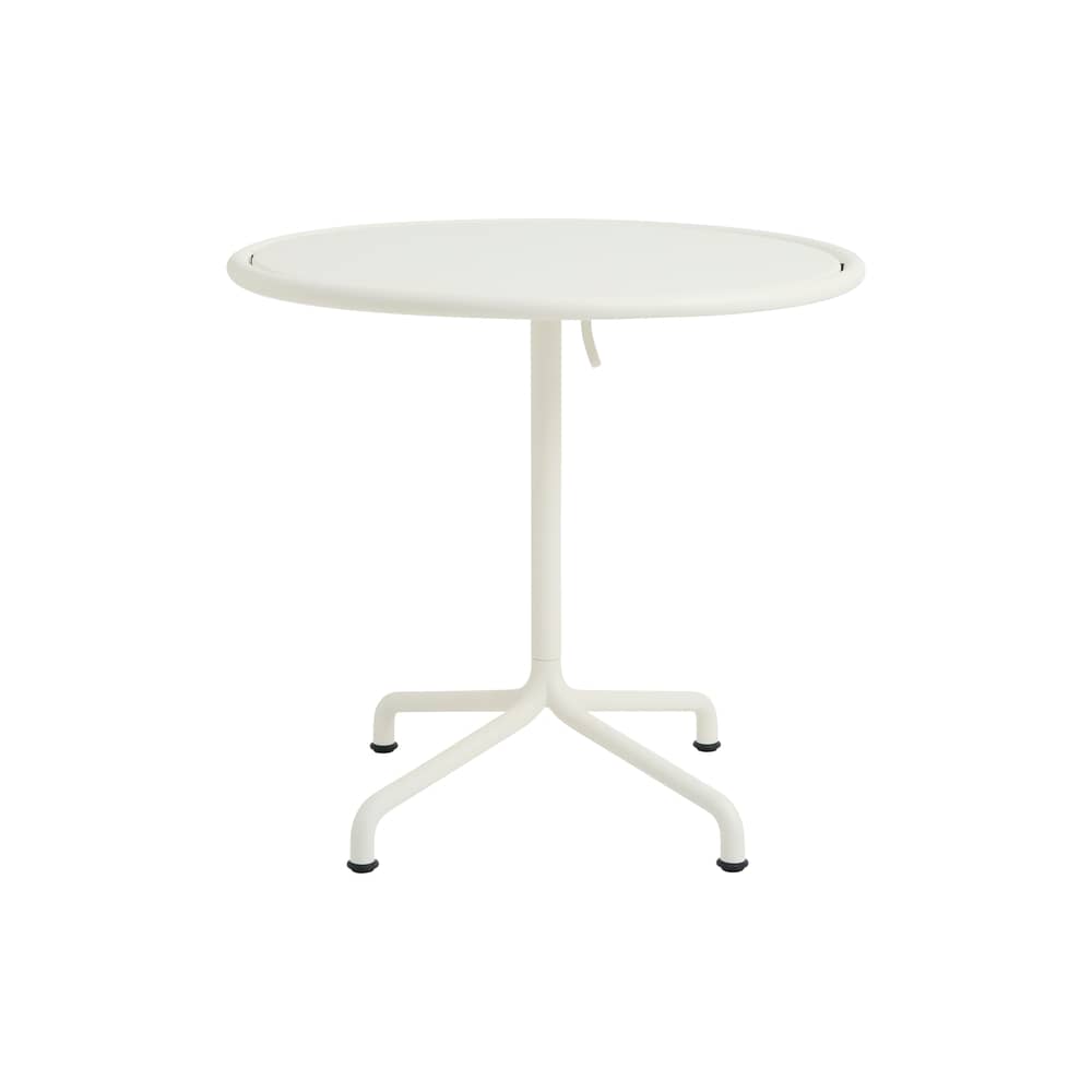 Table ronde Deville métal blanc / Ø 80 cm - Hay - Blanc crème - 