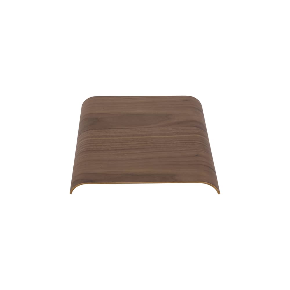Accessoire / Plateau pour banc & tabouret Curva - 33 x 32 cm - AYTM - Noyer - Multiplis de noyer