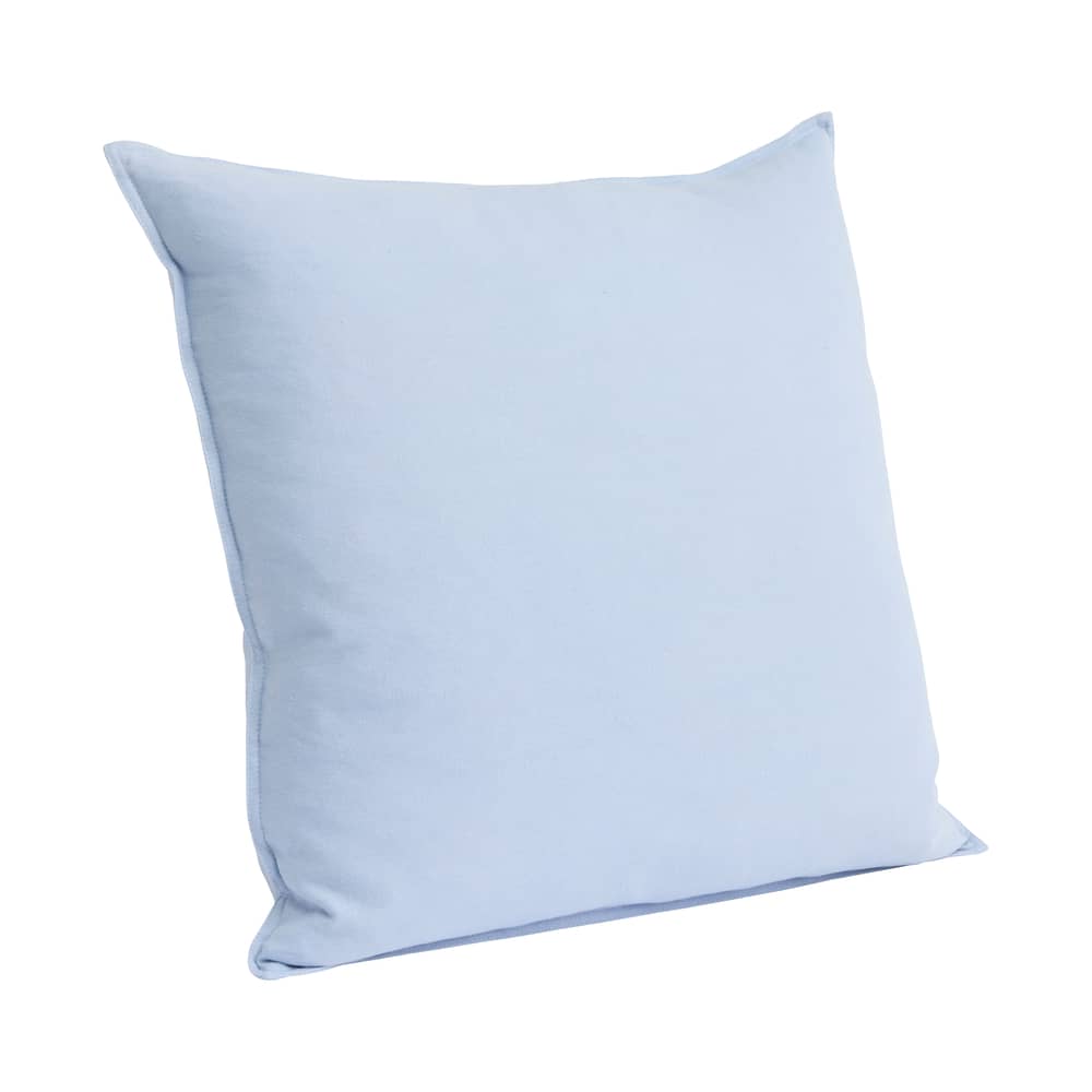 Coussin UK Linen tissu bleu / 60 x 60 cm - Version UK - Hay - Bleu clair -  Plumes, Coton, Lin