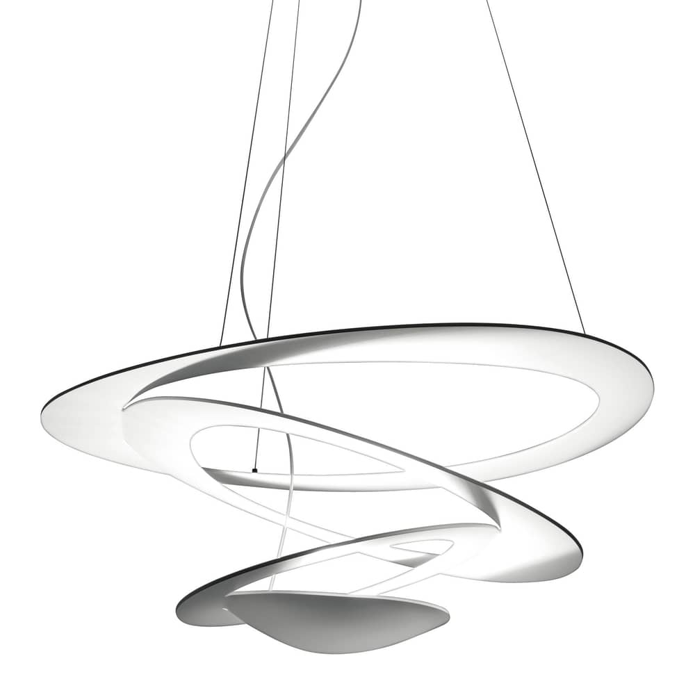 Pirce Mini Pendant metal white Halogen - Artemide - White - Varnished aluminium