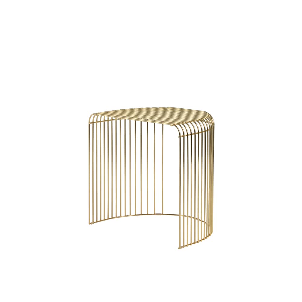 Table d\'appoint Curva / 34 x 48 x H 45 cm - AYTM - Laiton - Acier