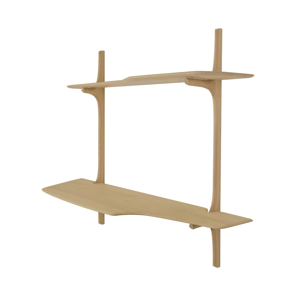 Bureau mural PI bois naturel / L 140 x Prof. 48 cm - Ethnicraft - Chêne - Chêne massif
