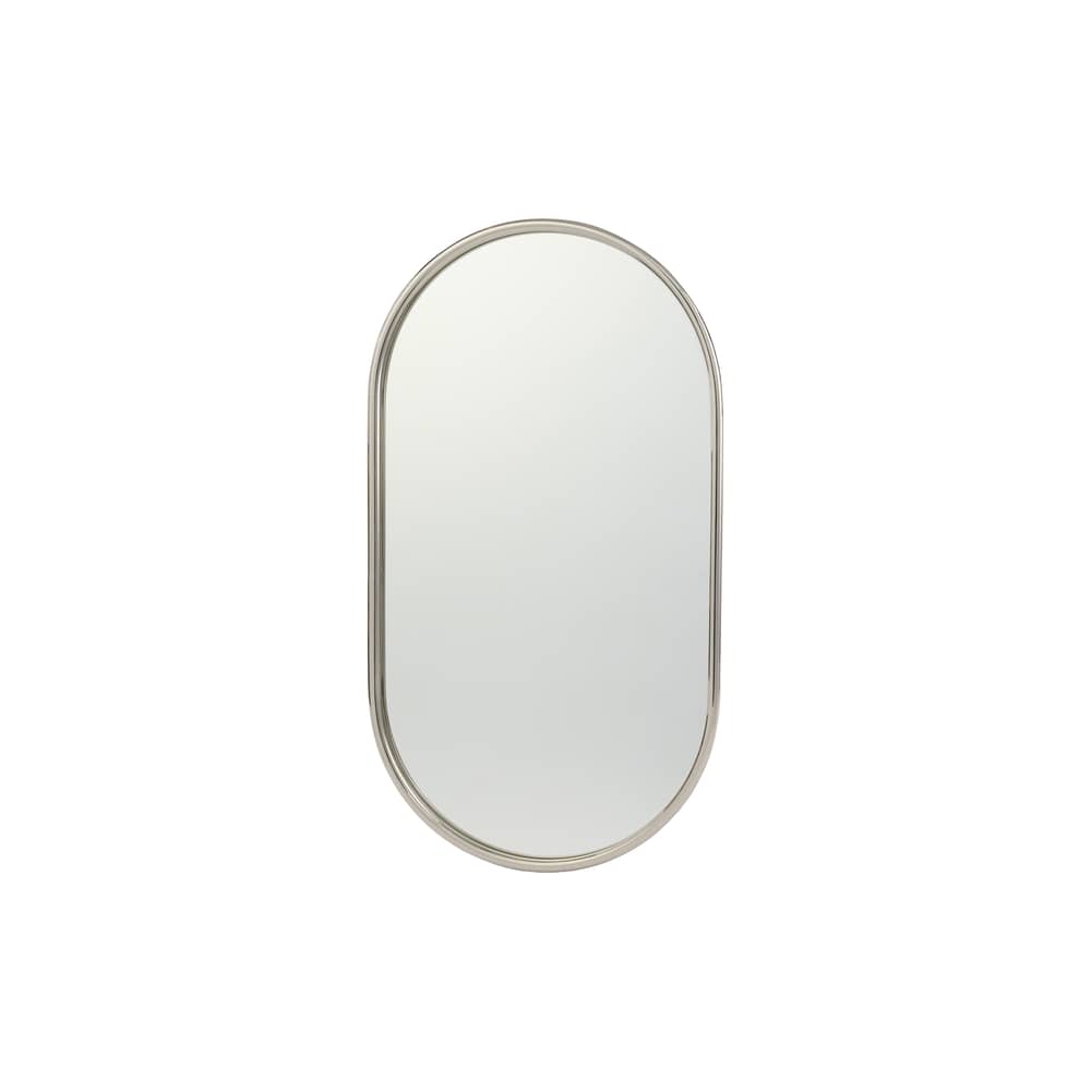 Miroir mural Angui Wide métal argent / 60 x 100 cm - AYTM - Argent - Acier, Verre