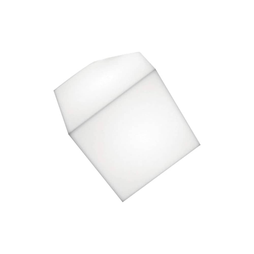 Applique Edge plastique blanc / Plafonnier - Artemide - Blanc - côté 21.5 cm - Polypropylène