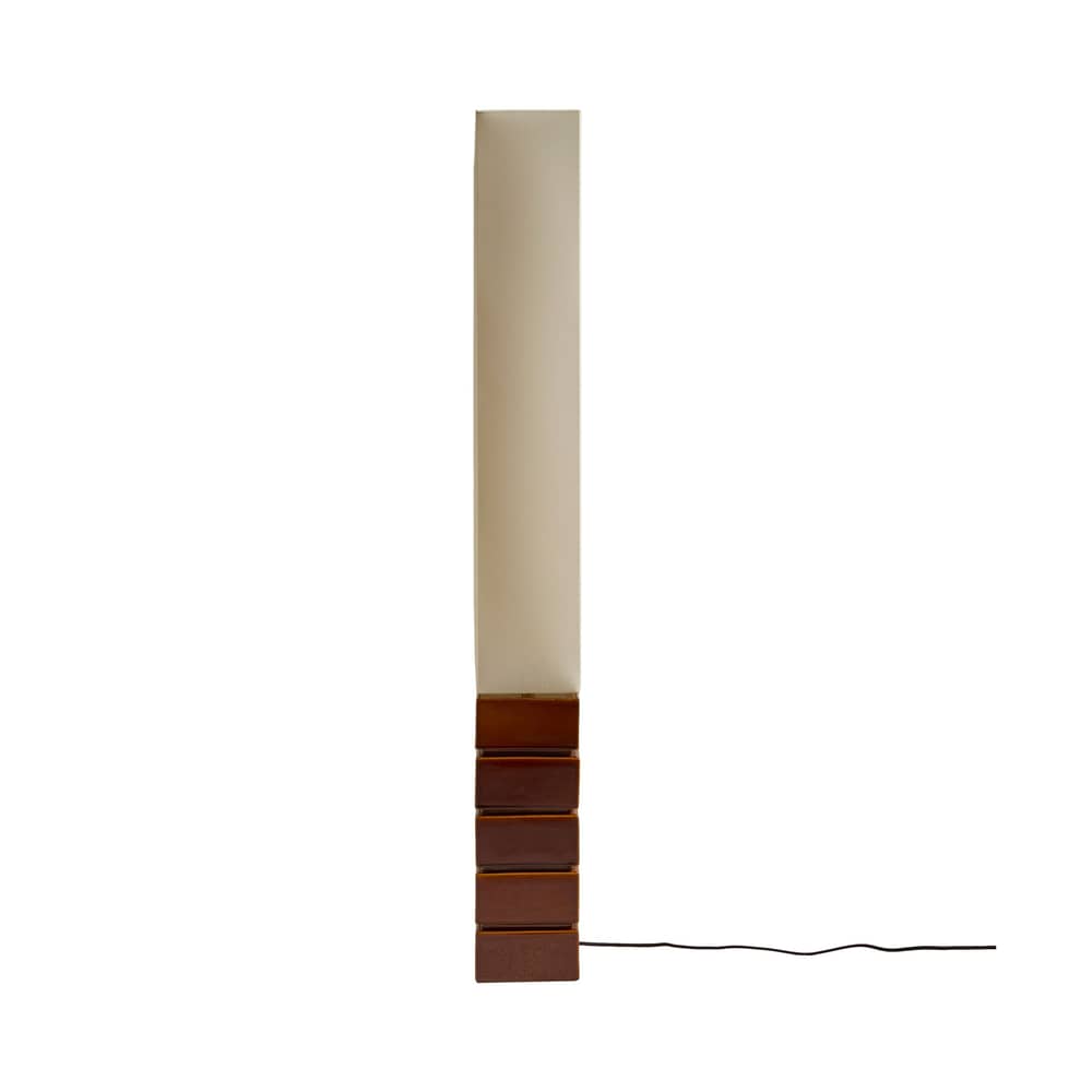 Lampadaire Tower / H 129 cm - Maison Sarah Lavoine - Noisette - Céramique émaillée, Coton
