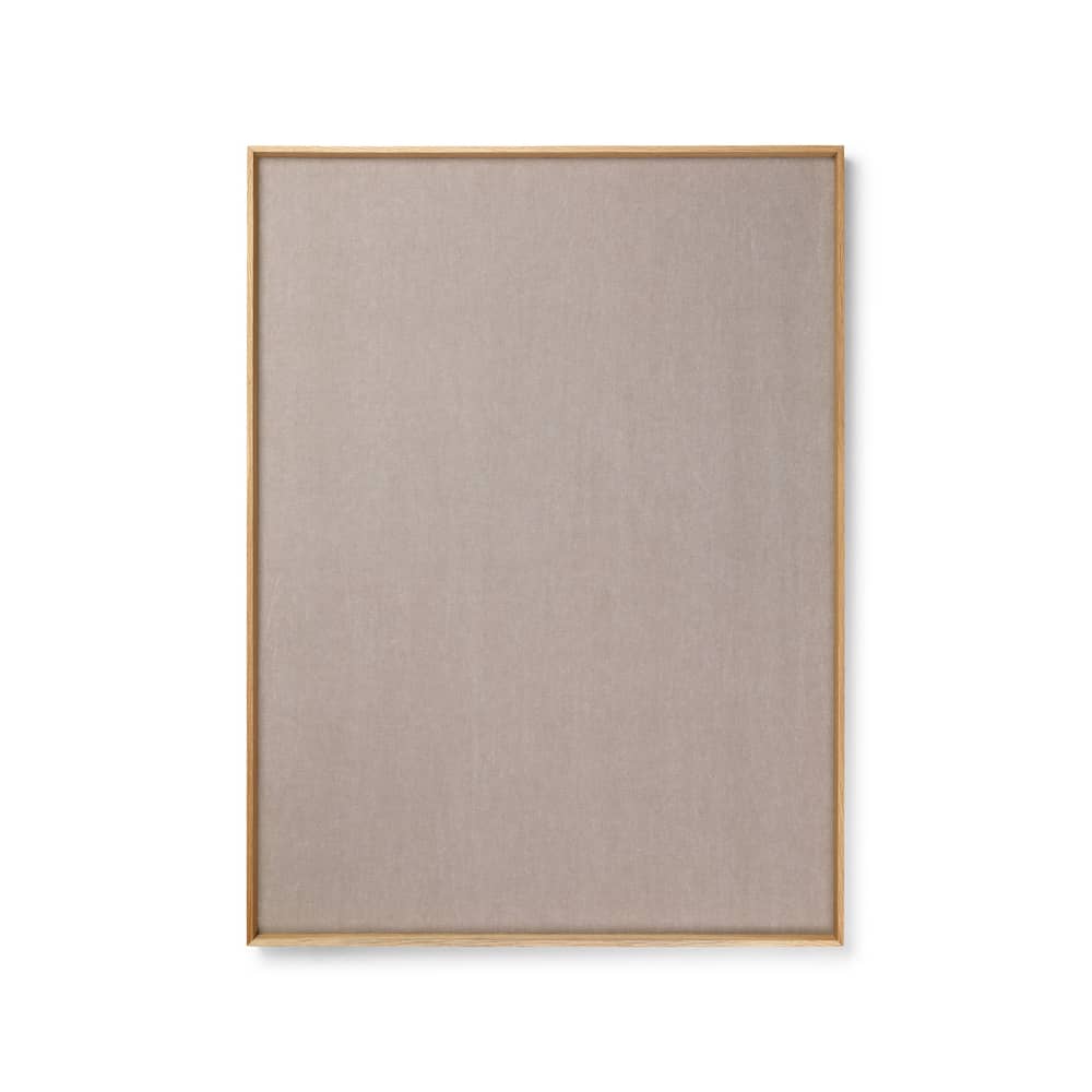 Lavagnetta luminosa Scenery legno naturale / L 75 x H 100 cm - Rovere & sughero foderato - Ferm Living - L 75 x H 100 cm / Rovere - Rovere, Sughero, Tessuto