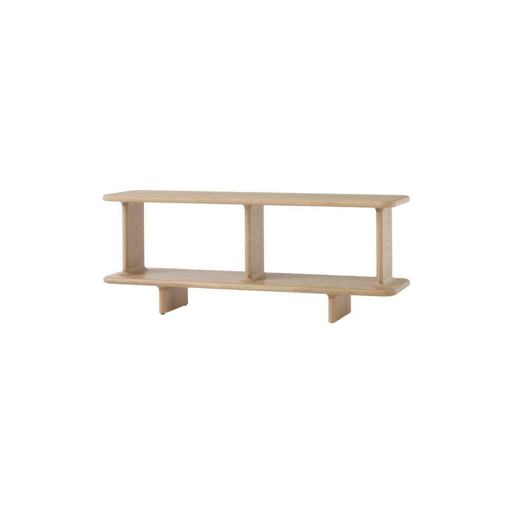 Étagère Archivo JH43 by Jaime Hayon bois naturel / Console basse - L 140 x H 54 cm - &tradition - Chêne - Chêne massif, MDF plaqué chêne
