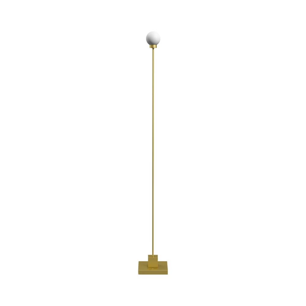 Snowball LED Cordless outdoor floor lamp glass gold / H 122 cm - Northern  - Brass - Mouth blown glass, Stainless steel