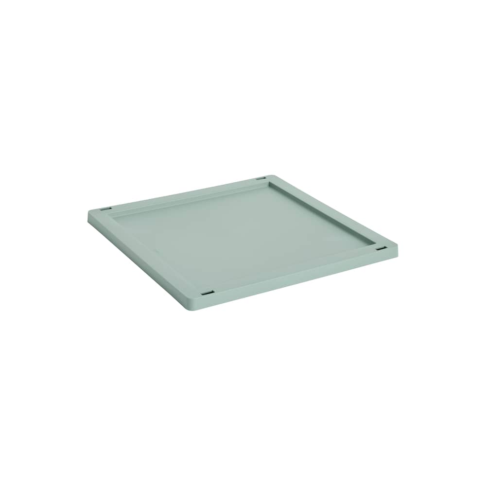 Deckel  plastikmaterial grün / Für Korb Colour Crate Medium Medium Square & Cube 30 x 30 cm - Hay - Grün Salbei - Recyceltes Polypropylen