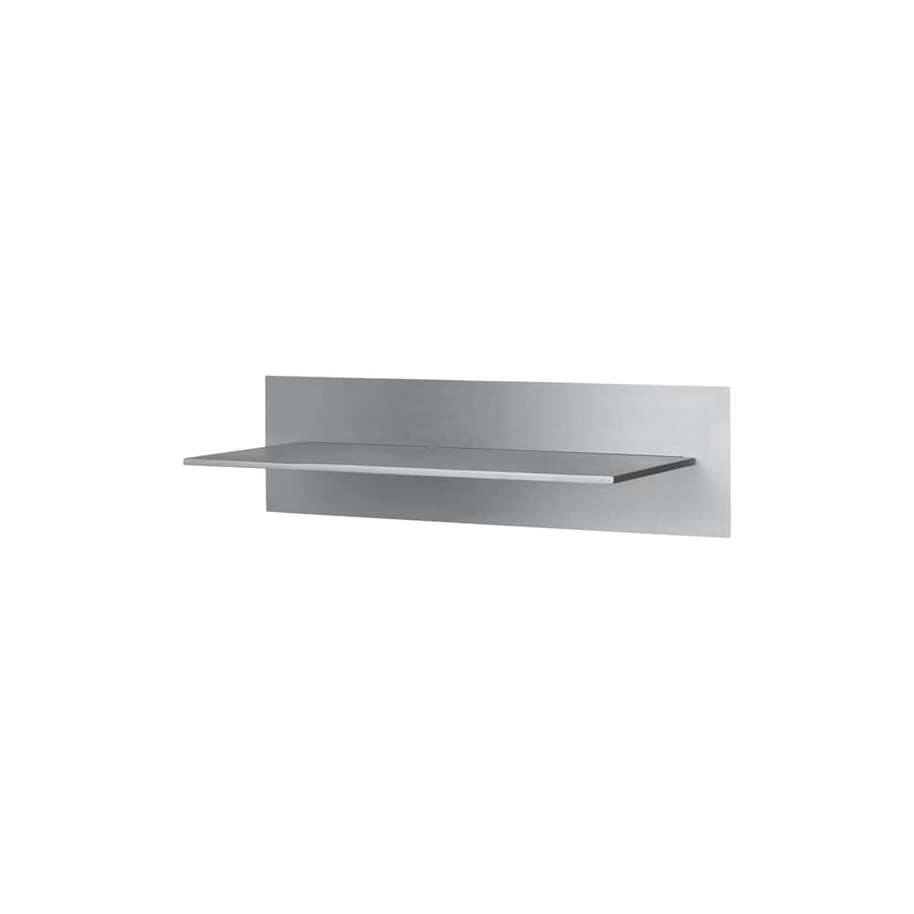 Étagère Lager Single Small métal / L 35 x H 10 x P 15 cm - Ferm Living - L 35 cm - Aluminium brossé