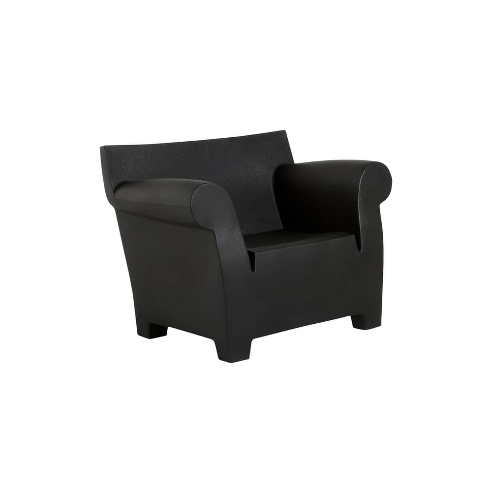 Fauteuil Bubble Club plastique noir / Philippe Starck, 2000 - Kartell - Noir - Polyéthylène