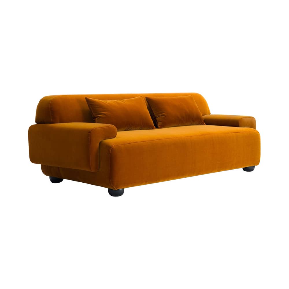 DOMO. collection Jules - Divano scandinavo con anima in piuma