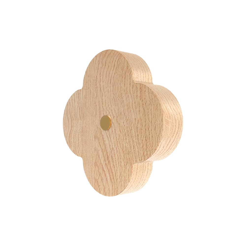 Patère Andrée bois naturel Small / Ø 7 cm - Hartô - Naturel - Frêne massif