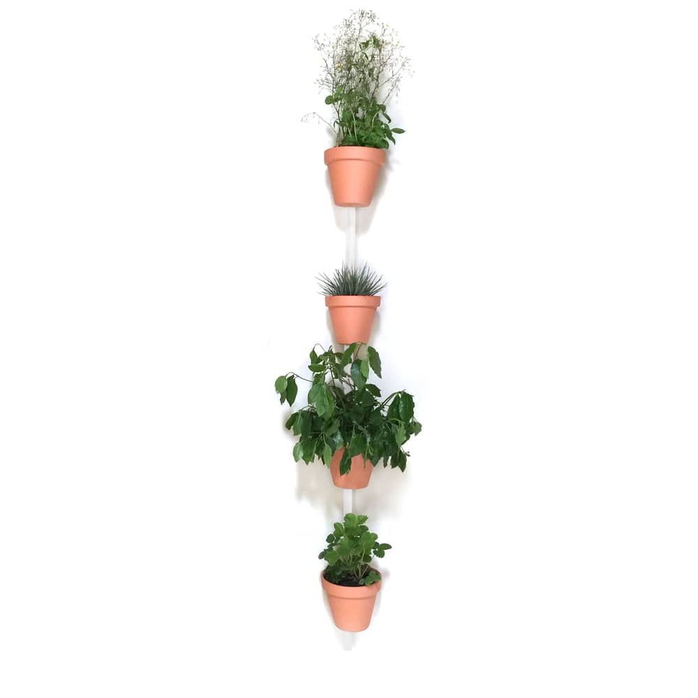 Puupaa Lot De 4 Supports Muraux Métal Pots De Fleurs – Anneaux 10,2/15,2/15,2/20,3 Cm – Décoration Intérieur Extérieur Balcon Jardin
