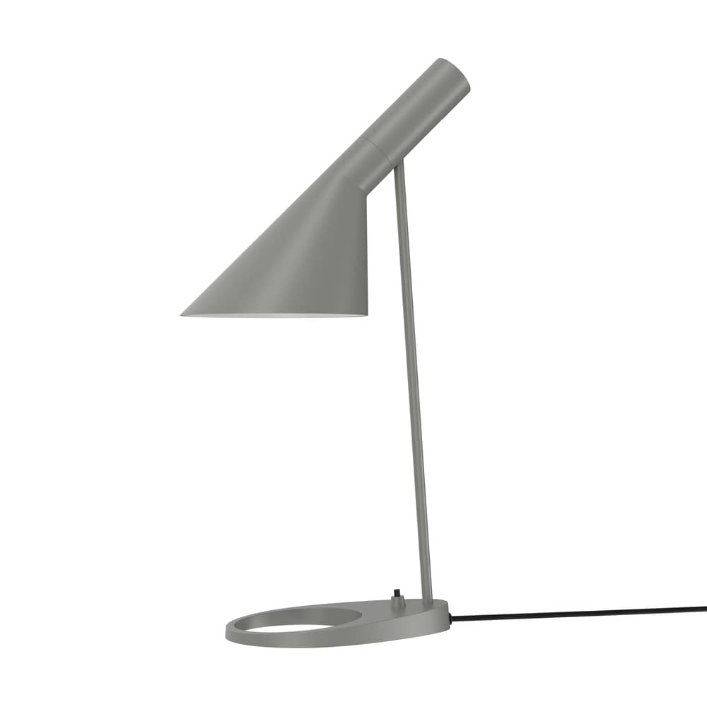AJ Table lamp metal grey / H 56 cm - Adjustable / Arne Jacobsen, 1957 - Louis Poulsen - Warm grey - Cast iron, Steel