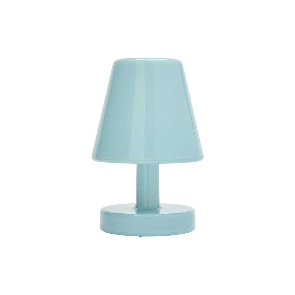 Edison The Ambiance Wireless rechargeable lamp plastic material blue / Indoor - H 25 cm - Fatboy - Polar blue - Polycarbonate