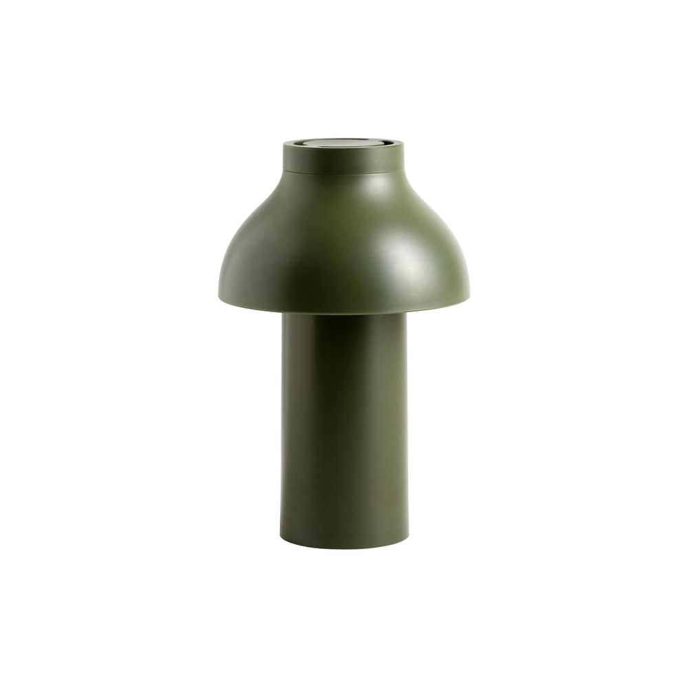 PC Portable Wireless rechargeable outdoor lamp plastic material green / Pierre Charpin - Hay - Olive - Polythene