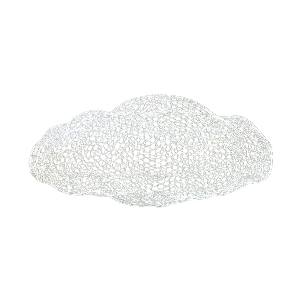 Décoration à suspendre NuageLarge / L 90 cm - Grillage - Magis - Blanc - Grillage métallique