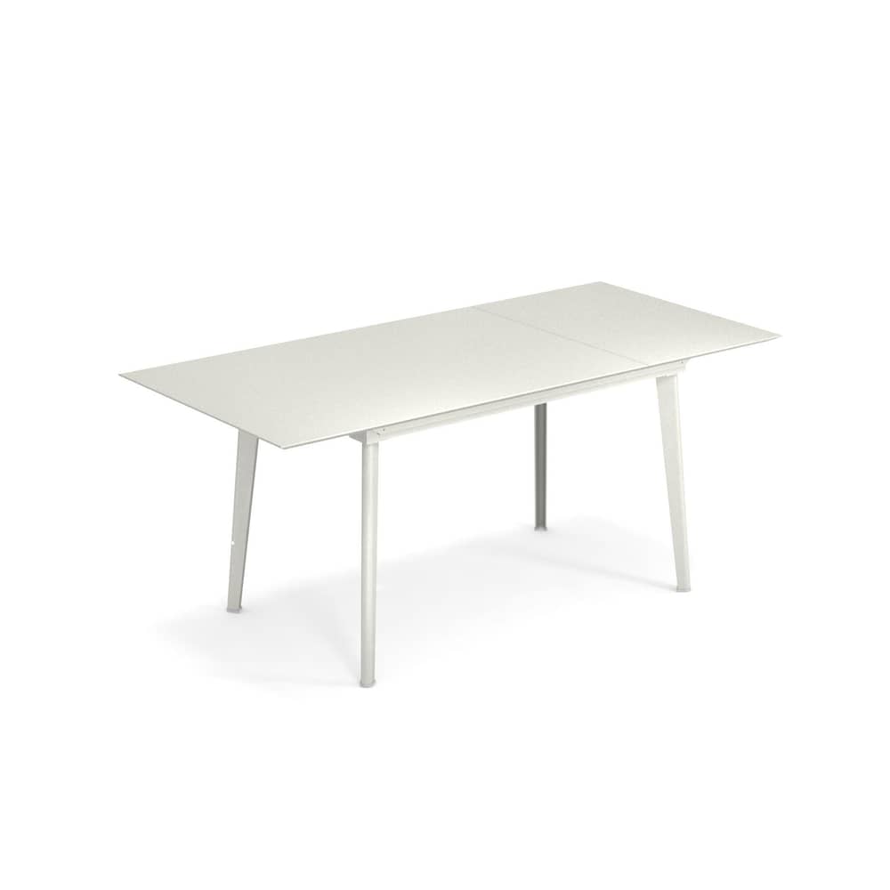 Table à rallonge Plus4 Balcony / L 120 + 52 cm - 4 à 6 personnes - Emu - Blanc - Acier verni