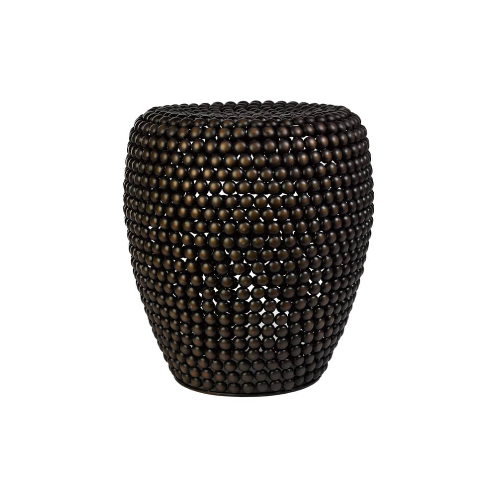 Tabouret Dot métal cuivre / Métal - Ø 40 x H 46 cm - Pols Potten - Cuivre antique - Métal