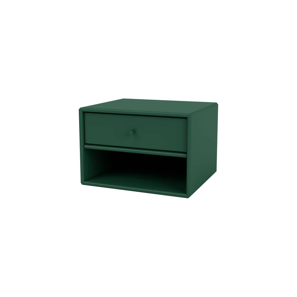 Wandmontierter Nachttisch Dash holz grün / Konsole - L 35,4 x T 30 x H 24 cm - MONTANA - Pine 136 - lackierte Holzfaserplatte