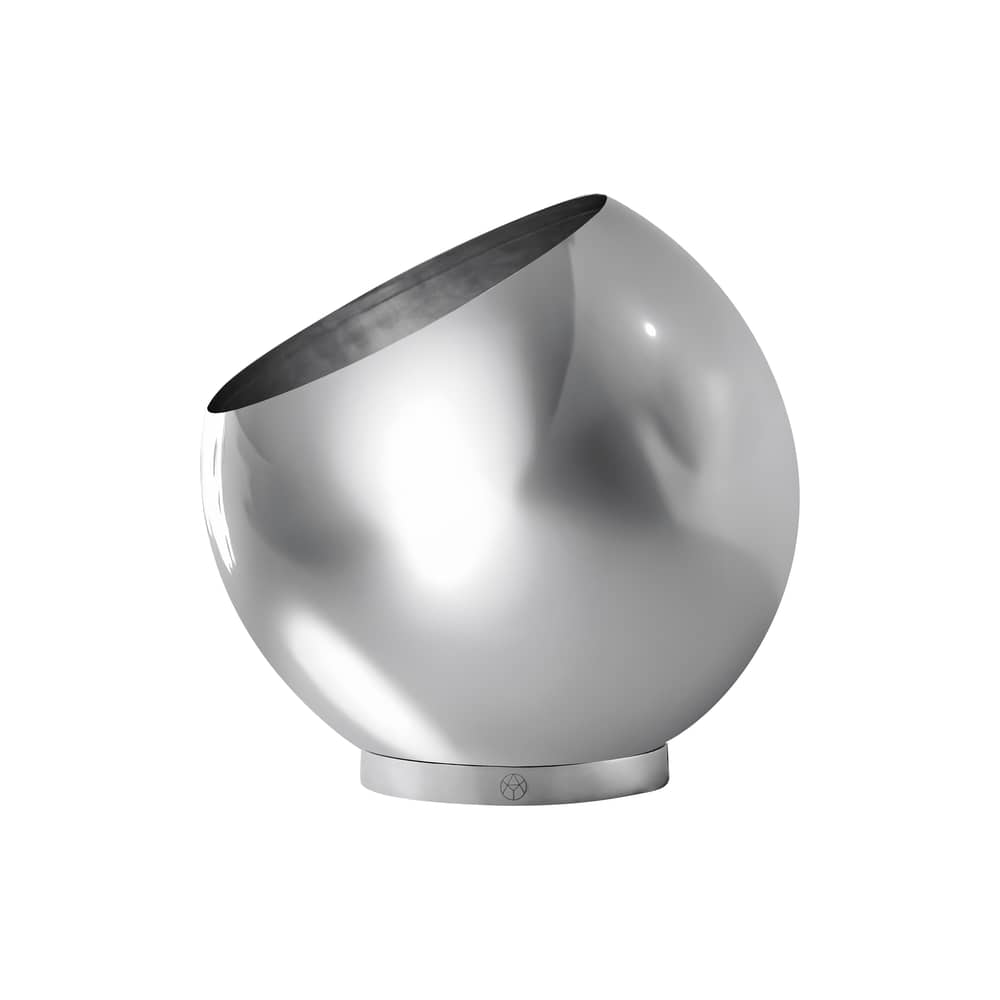 Globe Silver Flowerpot metal silver / Ø 43 cm - AYTM - Silver - Stainless steel