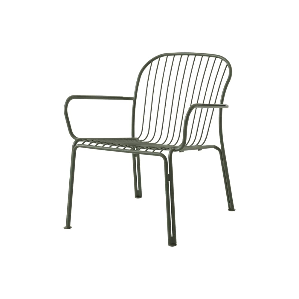 Thorvald SC101 Lounge armchair metal green / With armrests - &tradition - Bronze green - Steel