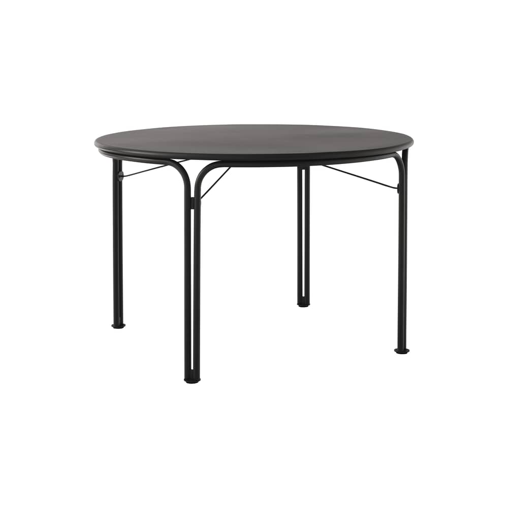 Tavolo rotondo Thorvald SC98 metallo nero / Ø 115 cm - &tradition - Nero caldo - Acciaio