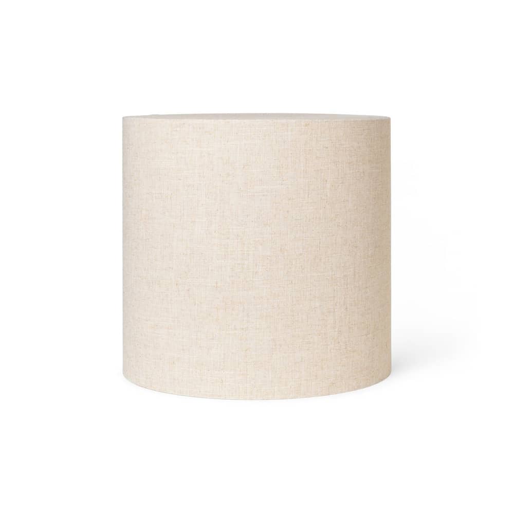 Abat-jour Eclipse tissu beige / Large - Ø 42 x H 40 cm / Seconde vie - Ferm Living - Naturel - Acier, Tissu
