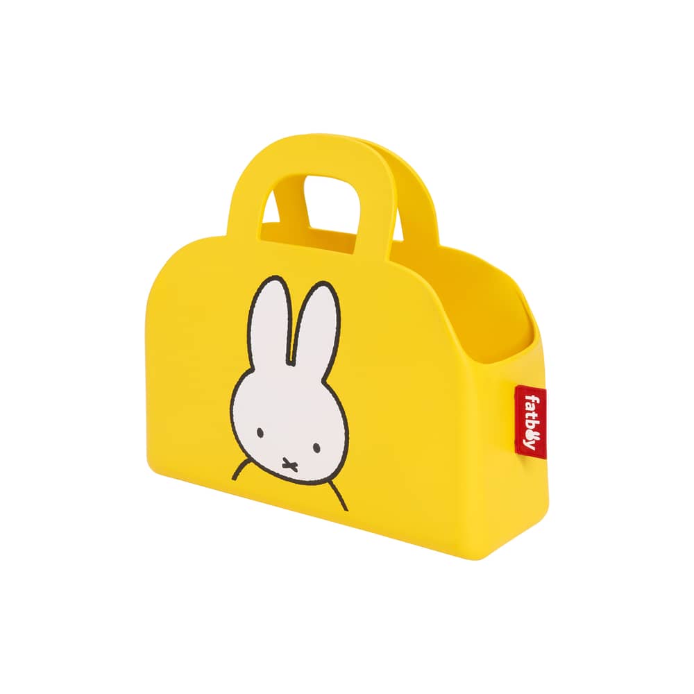 Sjopper-Kees x Miffy Basket plastic material yellow / L 47 x H 44 cm - Fatboy - Yellow - EVA plastic