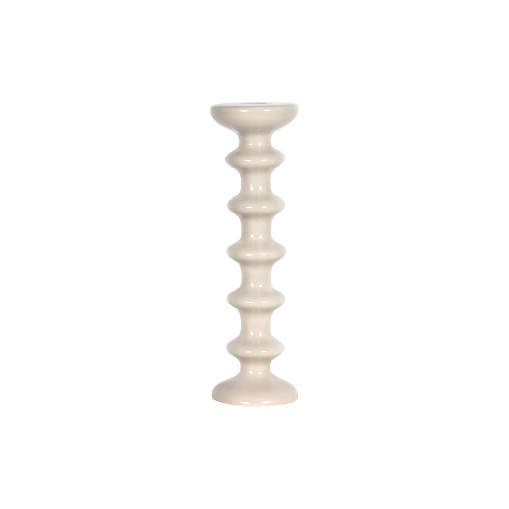 Portacandela Slave ceramica bianco / Ceramica - H 30 cm - Maison Sarah Lavoine - Gelsomino - Ceramica