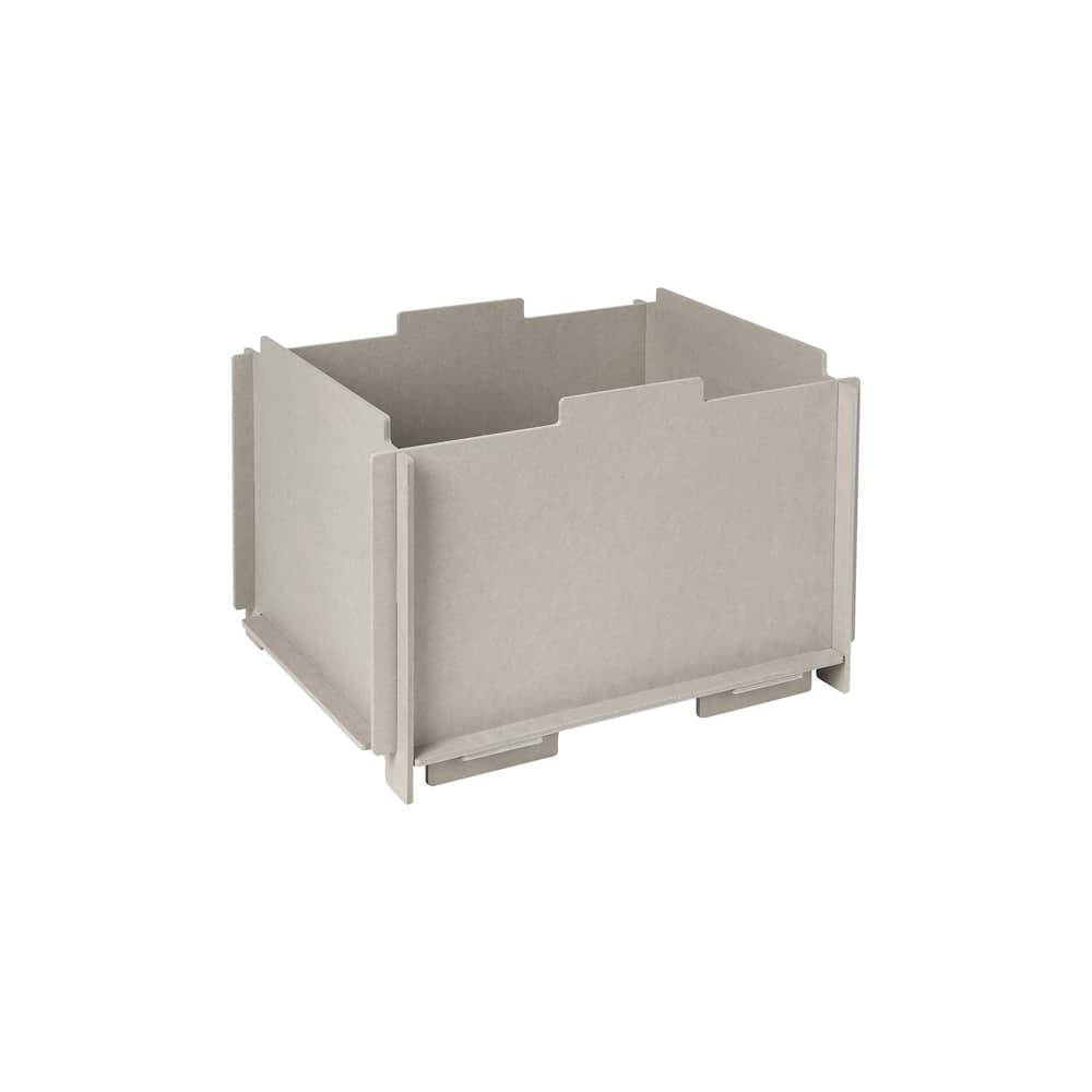 Stacie Stacking box wood grey / 44 x 34 x H 28 cm - MDF - BROSTE COPENHAGEN - Light grey - MDF