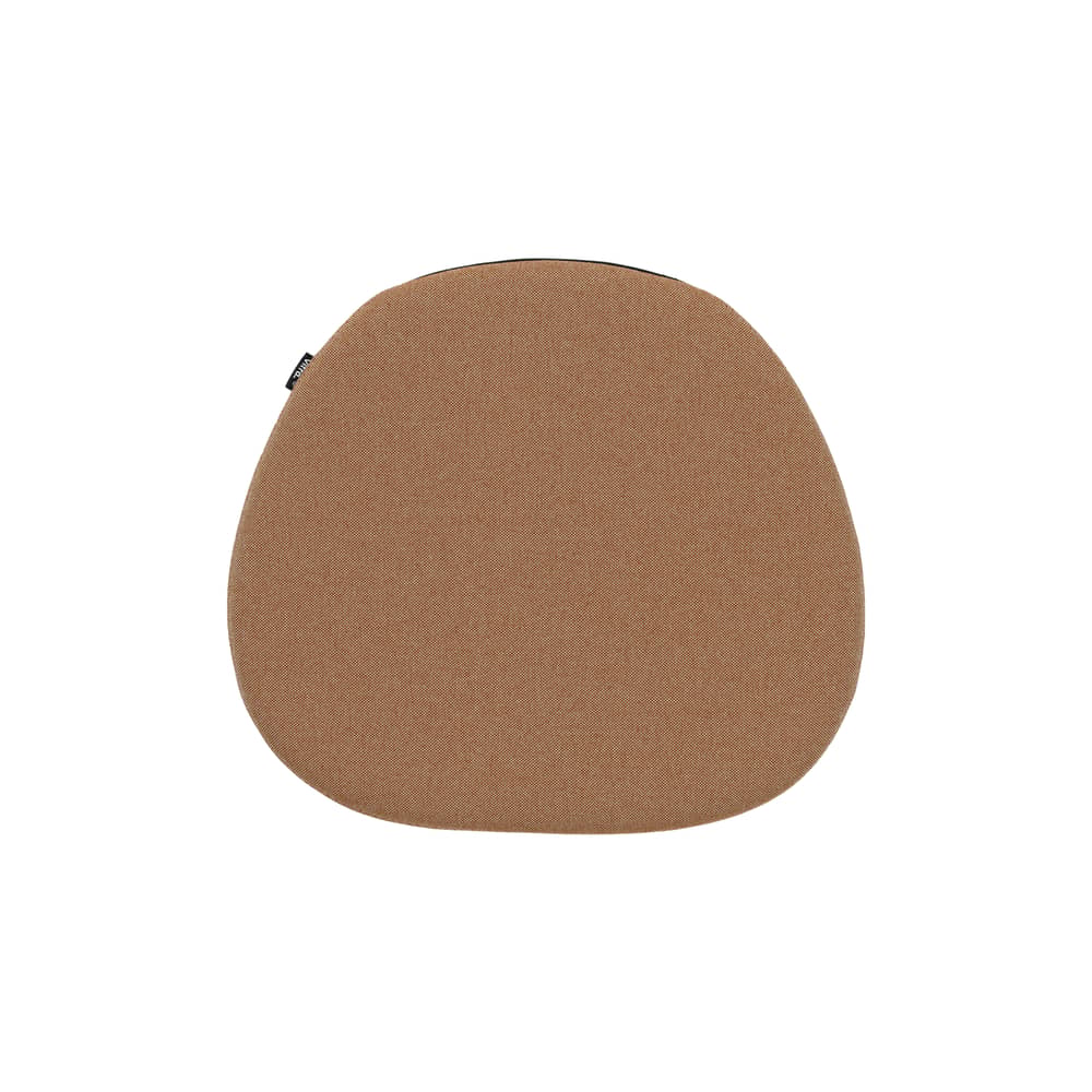 Cuscino per seduta Soft Seat tessuto marrone / type B - L 41,5 x P 37 cm / Set di 3 - Vitra - Cognac (tessuto Plano 99) - Feltro, Tessuto Plano