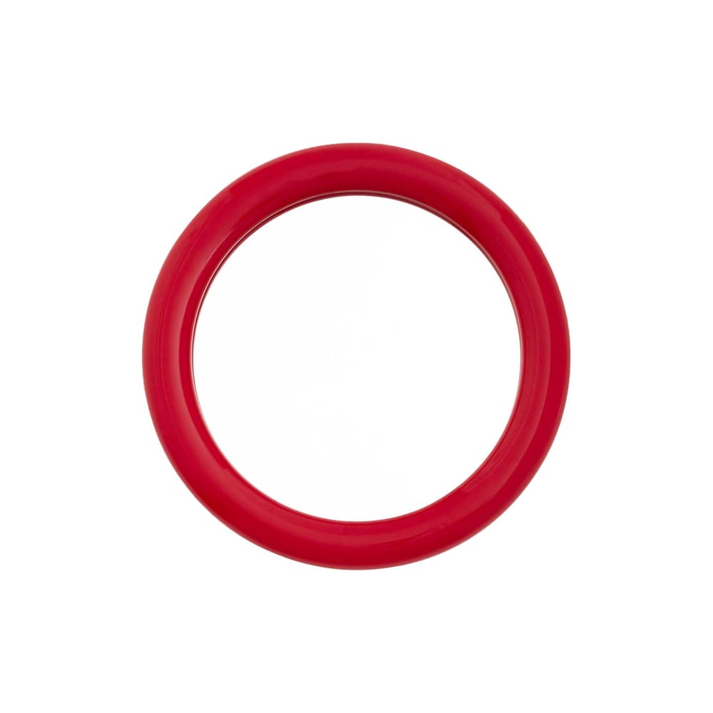 Miroir mural Duplum céramique rouge / Ø 48,3 cm - raawii - Rouge passion - Céramique émaillée, Verre