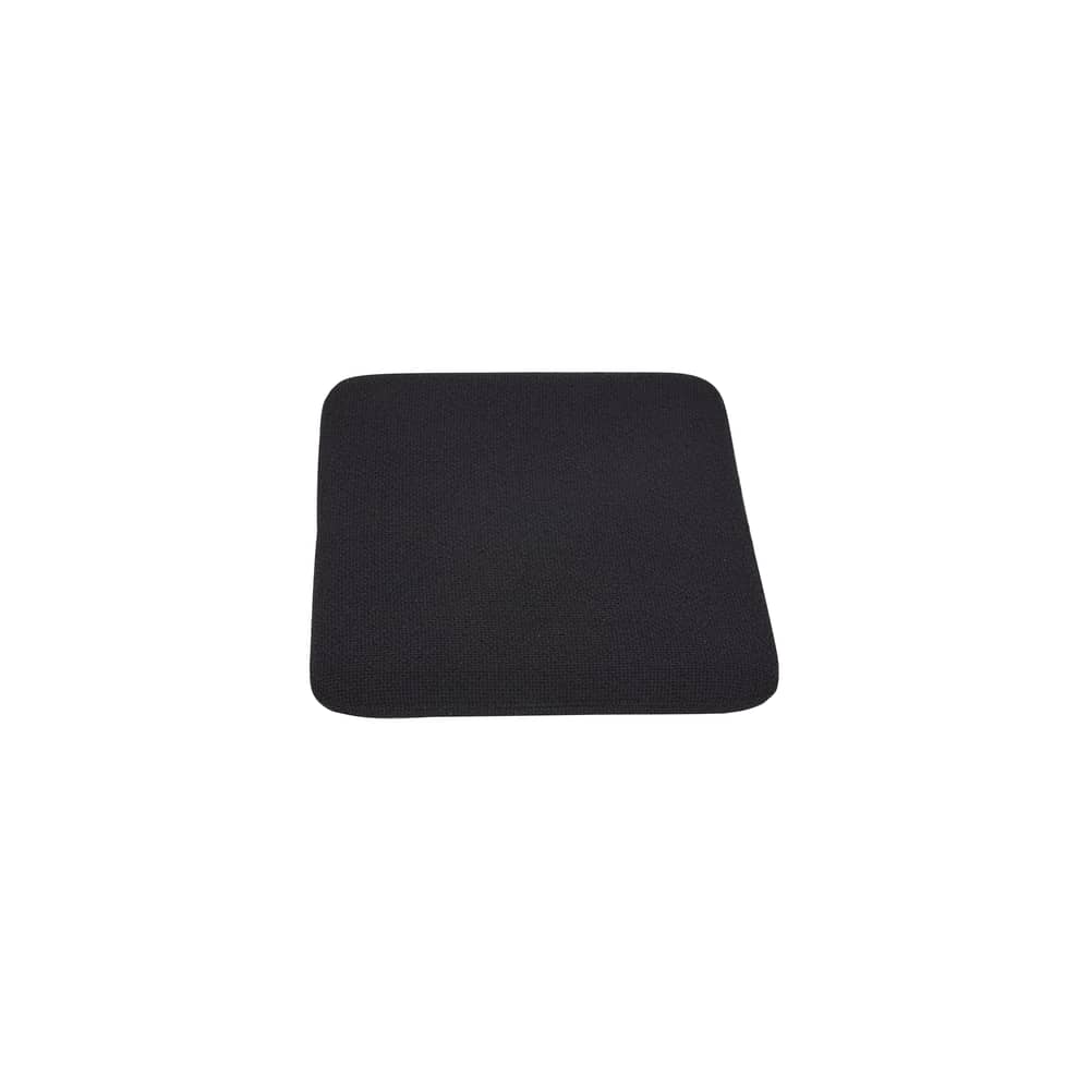 Accessorio  tessuto nero / Cuscino per sgabello Curva - 27,5 x 32 cm - AYTM - Antracite riccioluta - Schiuma di poliuretano, Tessuto bouclé